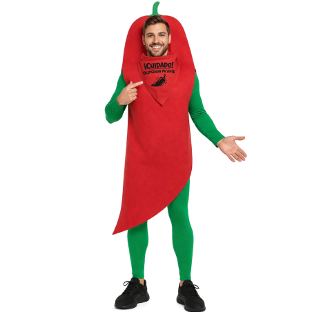 Disfraz de Pimiento Despedida Picante Hombre - Disfraces Despedida de Soltero
