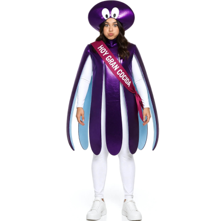 Disfraz De Pulpo Cocido Mujer  - Disfraces Despedidas De Soltera - Disfraces despedida Soltera - Los mas vendidos