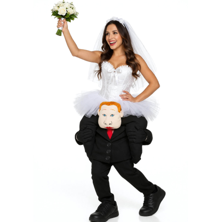 Disfraz De Novia A Hombros - Disfraces Despedida Soltera