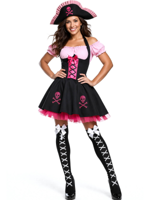 Disfraz De Piratesa Divertida Mujer - Disfraces de Piratas y Corsarias - Disfraces de Piratas para Mujer
