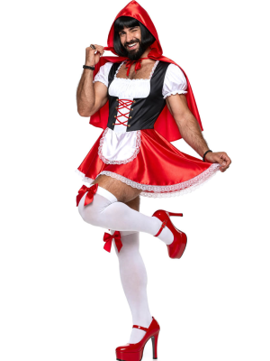 Disfraz De Caperucita Roja Hombre - Disfraces Despedidas de Soltero - Disfraces despedida Soltero - Los mas vendidos