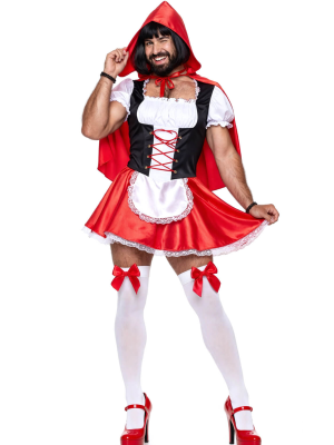 Disfraz De Caperucita Roja Hombre - Disfraces Despedidas de Soltero - Disfraces despedida Soltero - Los mas vendidos