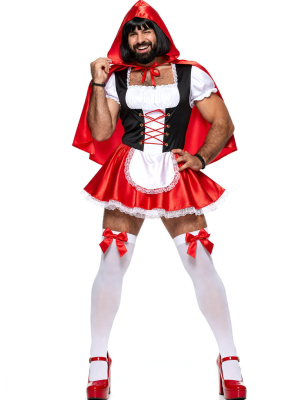 Disfraz De Caperucita Roja Hombre - Disfraces Despedidas de Soltero - Disfraces despedida Soltero - Los mas vendidos