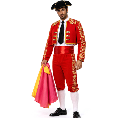 Disfraz De Torero Rojo Hombre - Disfraces de Toreros - Disfraces de Cordobeses para Hombre