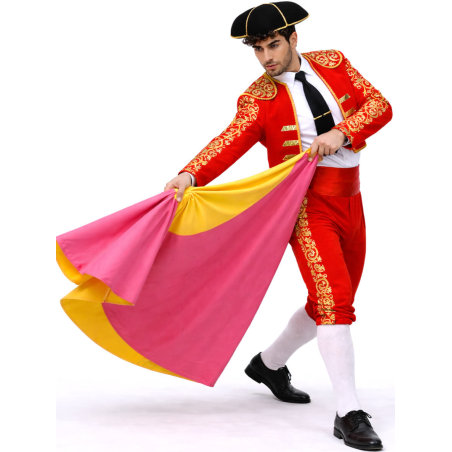 Disfraz De Torero Rojo Hombre - Disfraces de Toreros - Disfraces de Cordobeses para Hombre