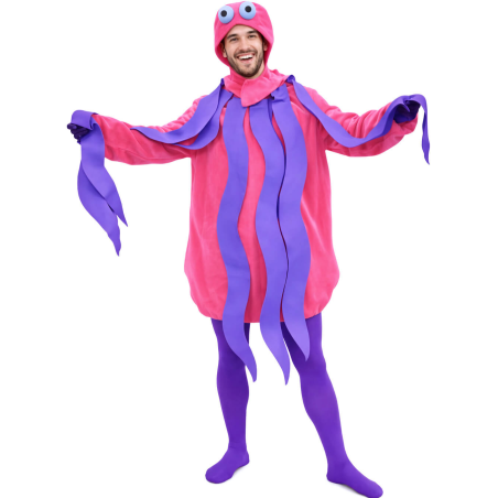 Disfraz De Pulpo Rosa Adulto - Disfraces de Animales Adultos
