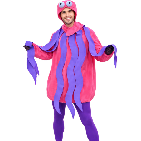 Disfraz De Pulpo Rosa Adulto - Disfraces de Animales Adultos