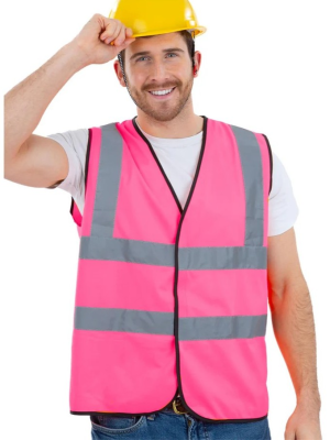 Chaleco Reflectante Rosa - Corpiños y Chalecos