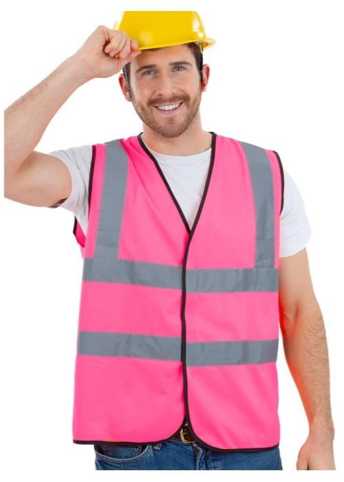 Chaleco Reflectante Rosa - Corpiños y Chalecos