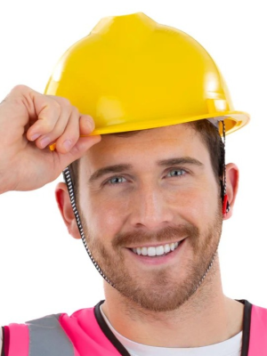 Casco Obrero Duro Amarillo - Complementos de Oficios