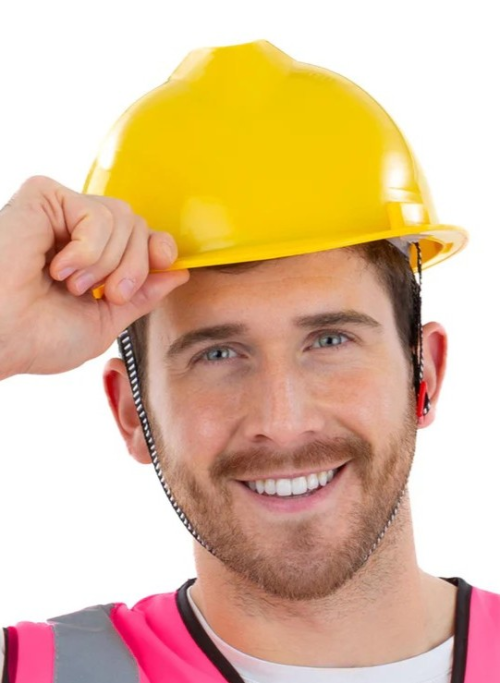 Casco Obrero Duro Amarillo - Complementos de Oficios