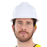 Casco Obrero Duro Blanco - Complementos de Oficios