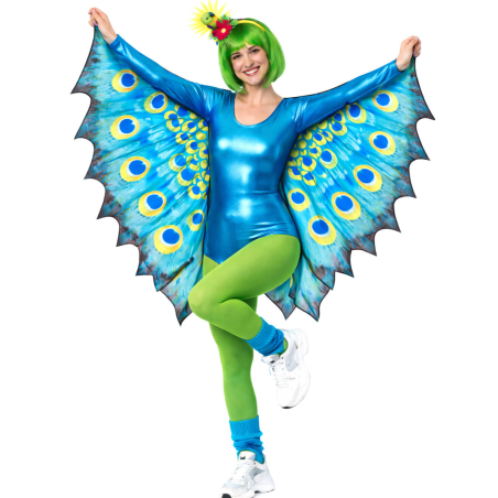 Disfraz De Pavo Real Brillo Mujer - Disfraces Divertidos - Disfraces despedida Soltera - Los mas vendidos