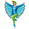 Disfraz de Pavo Real Brillo Mujer - Disfraces Divertidos