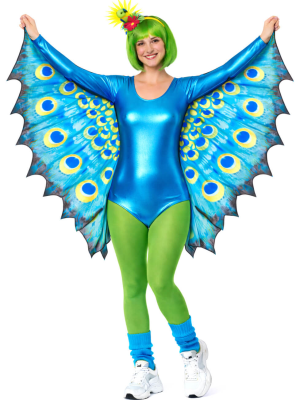 Disfraz De Pavo Real Brillo Mujer - Disfraces Divertidos - Disfraces despedida Soltera - Los mas vendidos