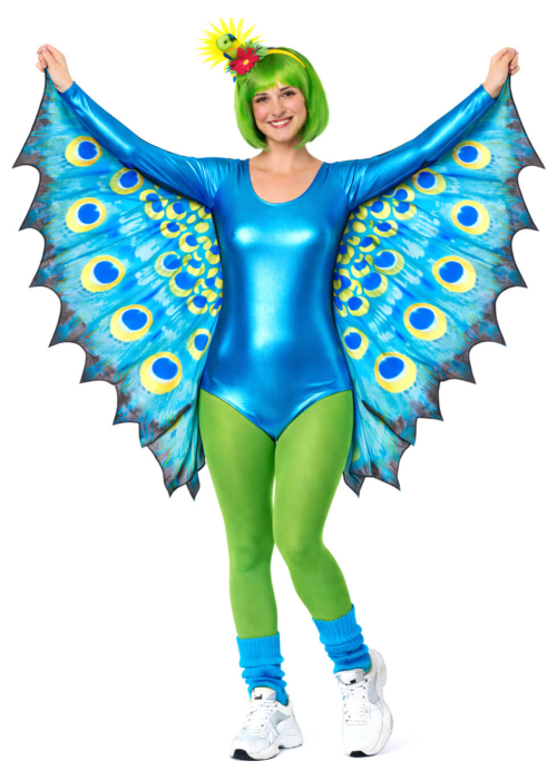 Disfraz de Pavo Real Brillo Mujer - Disfraces Divertidos