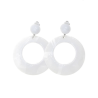 Pendientes Sevillana Blancos 6cm - Sevillana Complementos
