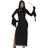 Disfraz De Asesina Tunica Negra Mujer -  Disfraces de Peliculas de Terror - Disfraces de Peliculas de Miedo para mujer