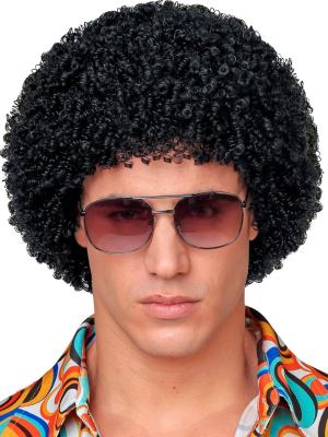 Peluca Afro Negra Rizo pequeño - Complementos Disco - Afro, Rastas y Rizos