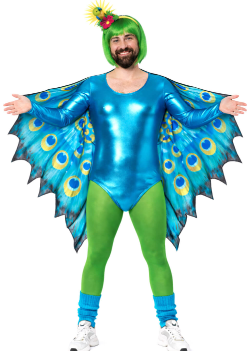 Disfraz De Pavo Real Brillo Hombre - Disfraces Divertidos