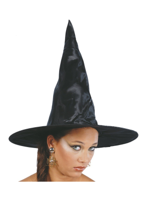 Sombrero Bruja Negro - Complementos Halloween y Terror