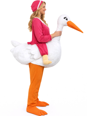 Vestit D'una Cigonya Amb El Nadó