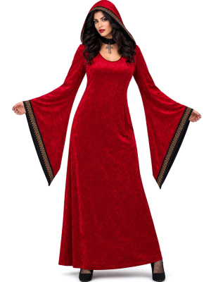 Disfraz De Hechicera Roja Mujer - Disfraces Medievales - Disfraces de Brujas y Hechiceros para Mujer