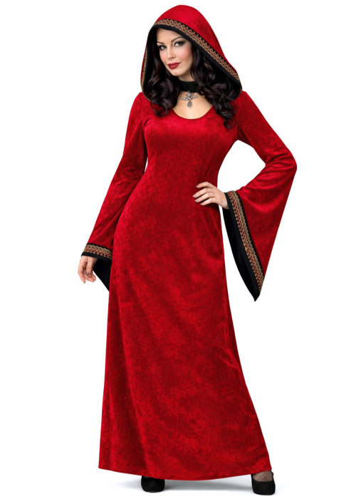 Disfraz De Hechicera Roja Mujer - Disfraces Medievales - Disfraces de Brujas y Hechiceros para Mujer