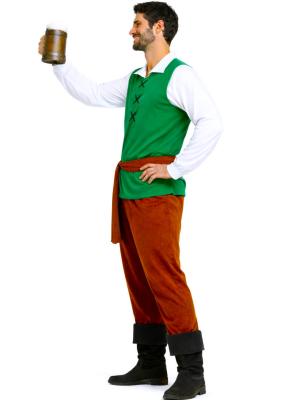 Disfraz De Mesonero Medieval Verde Hombre - Disfraces Medievales - Disfraces Medievales para Hombre