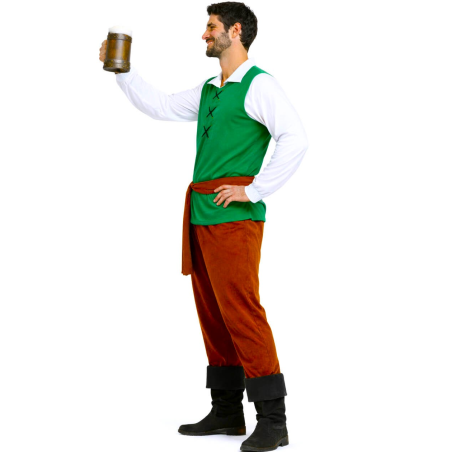 Disfraz De Mesonero Medieval Verde
