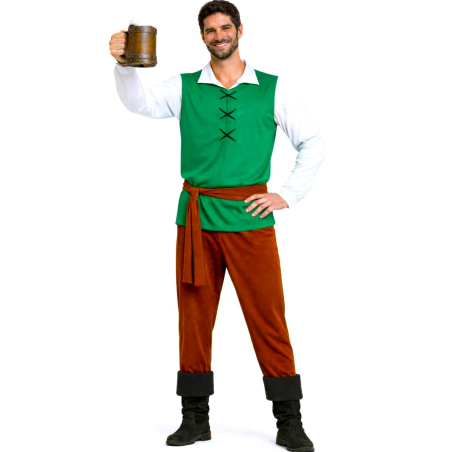 Disfraz De Mesonero Medieval Verde