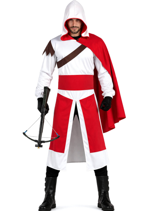 Disfraz De Caballero Templario Hombre - Disfraces Medievales - Disfraces Guerreros y Ninjas Adulto