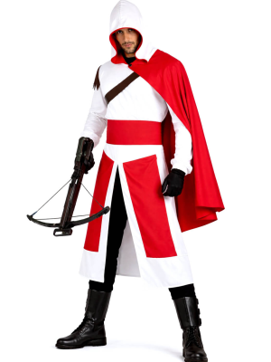 Disfraz De Caballero Templario Hombre - Disfraces Medievales - Disfraces Guerreros y Ninjas Adulto