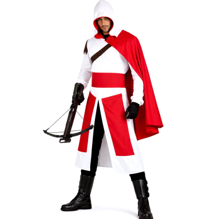 Disfraz De Caballero Templario Hombre - Disfraces Medievales - Disfraces Guerreros y Ninjas Adulto