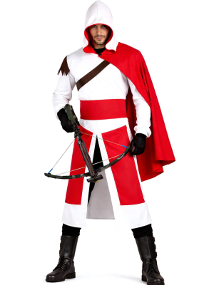 Disfraz De Caballero Templario Hombre - Disfraces Medievales - Disfraces Guerreros y Ninjas Adulto