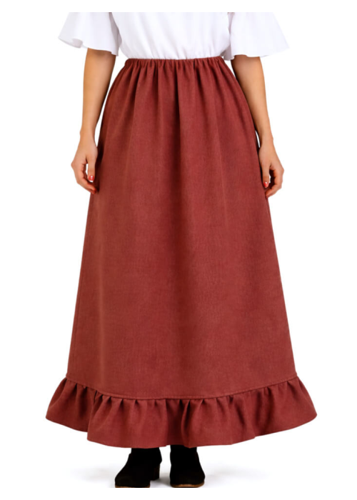 Falda Granate Medieval Mujer - Disfraces Medievales - Faldas y Pantalones