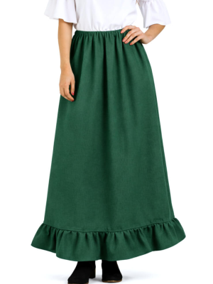 Falda Verde Medieval Mujer - Disfraces Medievales - Faldas y Pantalones