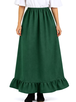 Falda Verde Medieval Mujer - Disfraces Medievales - Faldas y Pantalones