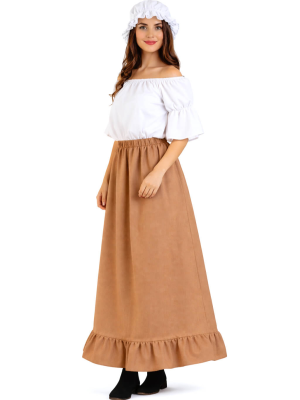 Disfraz de Mesonera Marron Mujer - Disfraces Medievales