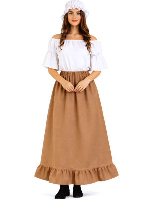 Disfraz de Mesonera Marron Mujer - Disfraces Medievales