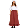 Disfraz de Mesonera Granate Mujer - Disfraces Medievales