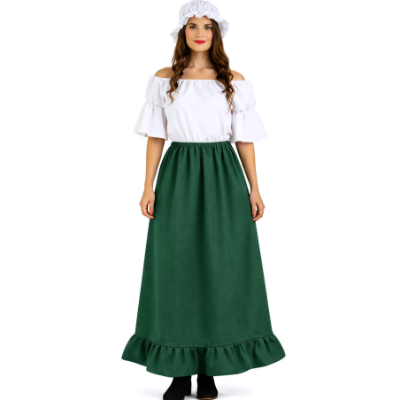 Disfraz de Mesonera Verde Mujer - Disfraces Medievales - Disfraces Medievales para Mujer