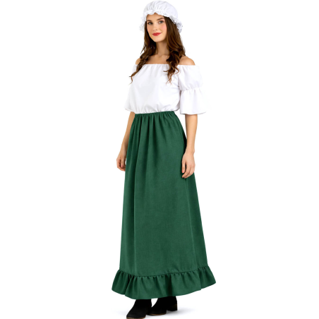 Disfraz de Mesonera Verde Mujer - Disfraces Medievales - Disfraces Medievales para Mujer