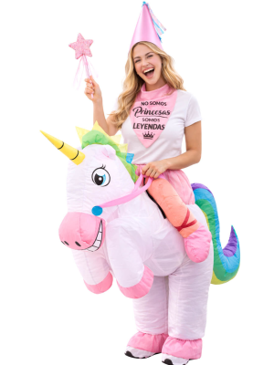Disfraz De Unicornio Hinchable con pañuelo Mujer - Disfraces Despedidas de Soltera - Disfraces despedida Soltera - Los mas vendi