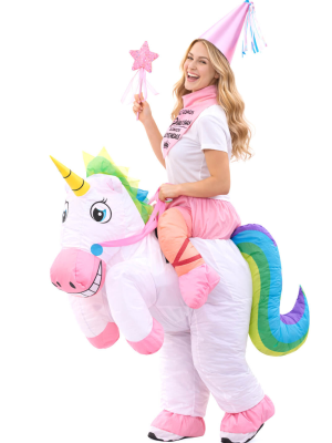 Disfraz De Unicornio Hinchable con pañuelo Mujer - Disfraces Despedidas de Soltera - Disfraces despedida Soltera - Los mas vendi