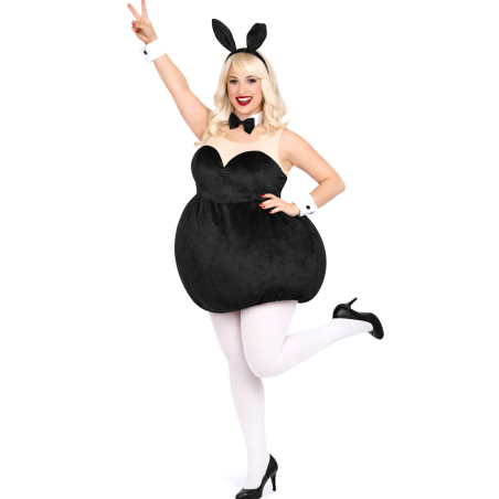 Disfraz de Conejita Playboy Gorda Mujer - Disfraces Despedidas de Soltera