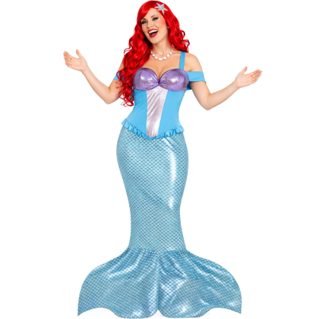 Disfraz De Sirena Azul Mujer - Disfraces La Sirenita - Disfraces de La Sirenita para Mujer