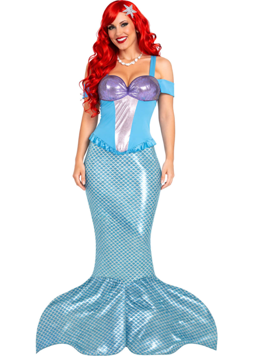 Disfraz De Sirena Azul