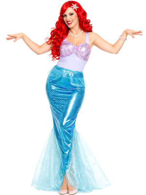 Disfraz De Sirena Azul Mujer - Disfraces La Sirenita - Disfraces de La Sirenita para Mujer