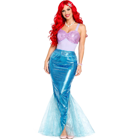 Disfraz De Sirena Azul Mujer - Disfraces La Sirenita - Disfraces de La Sirenita para Mujer
